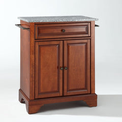 Crosley Lafayette 31 Inch Granite Top Portable Kitchen Island/Cart - KF30023B - The Home Selection