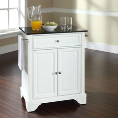 Crosley Lafayette 31 Inch Granite Top Portable Kitchen Island/Cart - KF30024B - The Home Selection