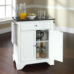 Crosley Lafayette 31 Inch Granite Top Portable Kitchen Island/Cart - KF30024B - The Home Selection