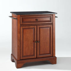 Crosley Lafayette 31 Inch Granite Top Portable Kitchen Island/Cart - KF30024B - The Home Selection