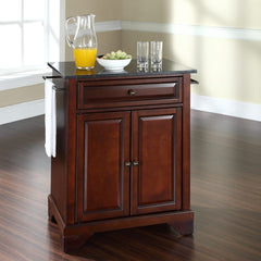 Crosley Lafayette 31 Inch Granite Top Portable Kitchen Island/Cart - KF30024B - The Home Selection