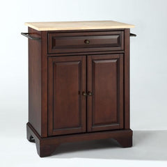 Crosley Lafayette 31 Inch Wood Top Portable Kitchen Island/Cart - KF30021B - The Home Selection