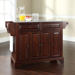 Crosley Lafayette 51.50 Inch Granite Top Full Size Kitchen Island/Cart - KF30003B - The Home Selection
