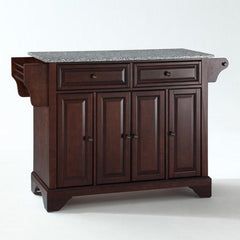 Crosley Lafayette 51.50 Inch Granite Top Full Size Kitchen Island/Cart - KF30003B - The Home Selection