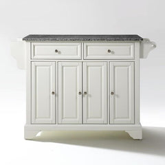Crosley Lafayette 51.50 Inch Granite Top Full Size Kitchen Island/Cart - KF30003B - The Home Selection