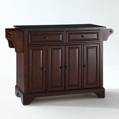 Crosley Lafayette 51.50 Inch Granite Top Full Size Kitchen Island/Cart- KF30004B - The Home Selection