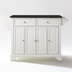 Crosley Lafayette 51.50 Inch Granite Top Full Size Kitchen Island/Cart- KF30004B - The Home Selection
