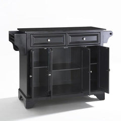 Crosley Lafayette 51.50 Inch Granite Top Full Size Kitchen Island/Cart- KF30004B - The Home Selection