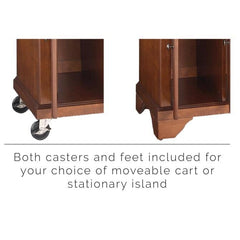 Crosley Lafayette 51.50 Inch Granite Top Full Size Kitchen Island/Cart- KF30004B - The Home Selection