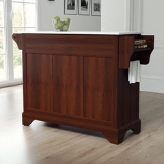 Crosley Lafayette 51.50 Inch Granite Top Full Size Kitchen Island/Cart - KF30005B - The Home Selection