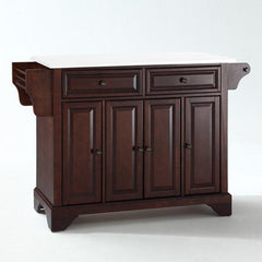 Crosley Lafayette 51.50 Inch Granite Top Full Size Kitchen Island/Cart - KF30005B - The Home Selection