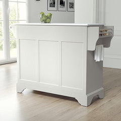 Crosley Lafayette 51.50 Inch Granite Top Full Size Kitchen Island/Cart - KF30005B - The Home Selection