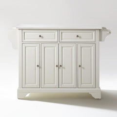 Crosley Lafayette 51.50 Inch Granite Top Full Size Kitchen Island/Cart - KF30005B - The Home Selection