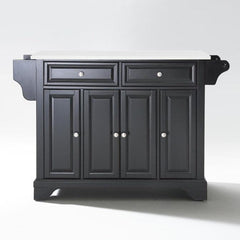 Crosley Lafayette 51.50 Inch Granite Top Full Size Kitchen Island/Cart - KF30005B - The Home Selection