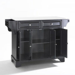 Crosley Lafayette 51.50 Inch Granite Top Full Size Kitchen Island/Cart - KF30005B - The Home Selection
