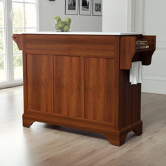 Crosley Lafayette 51.50 Inch Granite Top Full Size Kitchen Island/Cart - KF30005B - The Home Selection