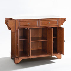 Crosley Lafayette 51.50 Inch Granite Top Full Size Kitchen Island/Cart - KF30005B - The Home Selection