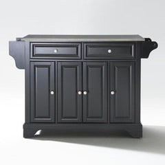 Crosley Lafayette 51.50 Inch Stainless Steel Top Full Size Kitchen Island/Cart - KF30002B - The Home Selection