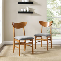 Crosley Landon 2pc Wood Dining Chairs W/Upholstered Seat - CF6021 - The Home Selection