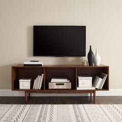 Crosley Liam 60 Inch Large Record Storage Console Cabinet - CF1115 - The Home Selection