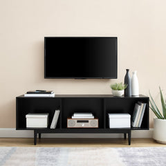 Crosley Liam 60 Inch Large Record Storage Console Cabinet - CF1115 - The Home Selection
