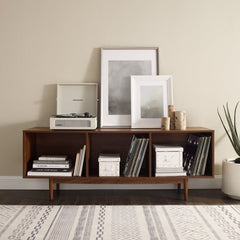 Crosley Liam 60 Inch Large Record Storage Console Cabinet - CF1115 - The Home Selection
