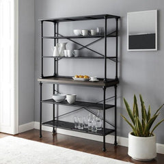 Crosley Madeleine 48 Inch Baker's Rack - KF13030MB - The Home Selection