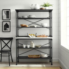 Crosley Madeleine 48 Inch Baker's Rack - KF13030MB - The Home Selection