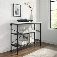 Crosley Madeleine 48 Inch Console - CF6130-MB - The Home Selection