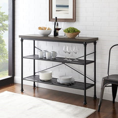 Crosley Madeleine 48 Inch Console - CF6130-MB - The Home Selection