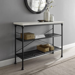 Crosley Madeleine 48 Inch Console - CF6130-MB - The Home Selection