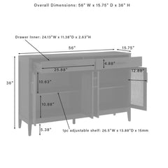 Crosley Milo Sideboard - CF4215 - The Home Selection
