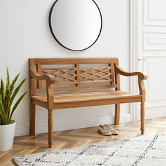 Crosley Olivier Indoor/Outdoor Teak Bench - CO7381-TK - The Home Selection