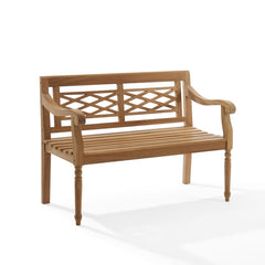 Crosley Olivier Indoor/Outdoor Teak Bench - CO7381-TK - The Home Selection