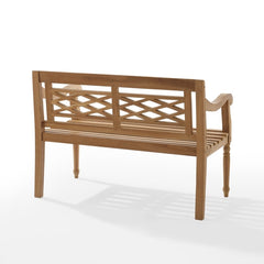 Crosley Olivier Indoor/Outdoor Teak Bench - CO7381-TK - The Home Selection