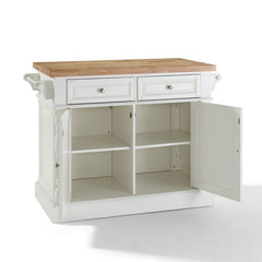 Crosley Oxford Butcher Block Kitchen Island - KF30006 - The Home Selection
