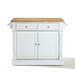 Crosley Oxford Butcher Block Kitchen Island - KF30006 - The Home Selection
