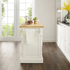 Crosley Oxford Butcher Block Kitchen Island - KF30006 - The Home Selection