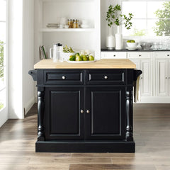 Crosley Oxford Butcher Block Kitchen Island - KF30006 - The Home Selection
