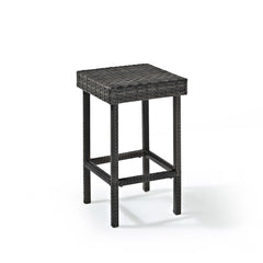 Crosley Palm Harbor 15 Inch 2pc Outdoor Wicker Counter Height Bar Stool Set - CO7107 - The Home Selection