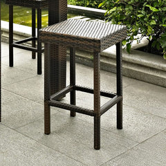 Crosley Palm Harbor 15 Inch 2pc Outdoor Wicker Counter Height Bar Stool Set - CO7107 - The Home Selection