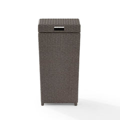 Crosley Palm Harbor 16.25 Inch Outdoor Wicker Trash Bin - CO7301 - The Home Selection