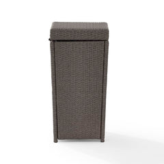 Crosley Palm Harbor 16.25 Inch Outdoor Wicker Trash Bin - CO7301 - The Home Selection