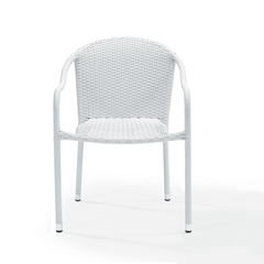 Crosley Palm Harbor 4pc Outdoor Wicker Stackable Chair Set - CO7109 - The Home Selection