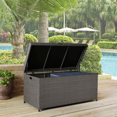Crosley Palm Harbor 52 Inch Outdoor Wicker Storage Bin - CO7300 - The Home Selection