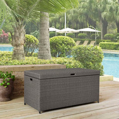 Crosley Palm Harbor 52 Inch Outdoor Wicker Storage Bin - CO7300 - The Home Selection