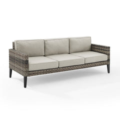 Crosley Prescott Outdoor Wicker Sofa - KO70250BR - The Home Selection