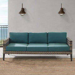 Crosley Prescott Outdoor Wicker Sofa - KO70250BR - The Home Selection