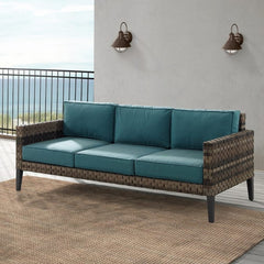 Crosley Prescott Outdoor Wicker Sofa - KO70250BR - The Home Selection