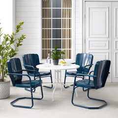 Crosley Ridgeland 104.50 Inch 5pc Outdoor Metal Dining Set - KO10015 - The Home Selection